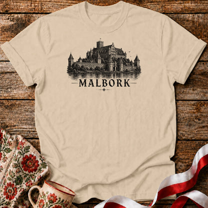 Malbork Sketch Castle Polish City Unisex T-Shirt