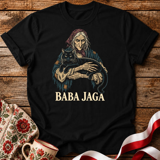 Baba Jaga Black Cat Unisex T-Shirt
