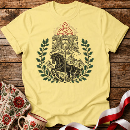 Triglav Triquetra Slavic Mythology Unisex T-Shirt