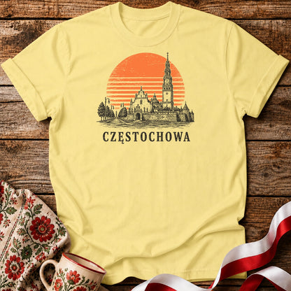 Częstochowa Sunset Skyline Polish City Unisex T-Shirt