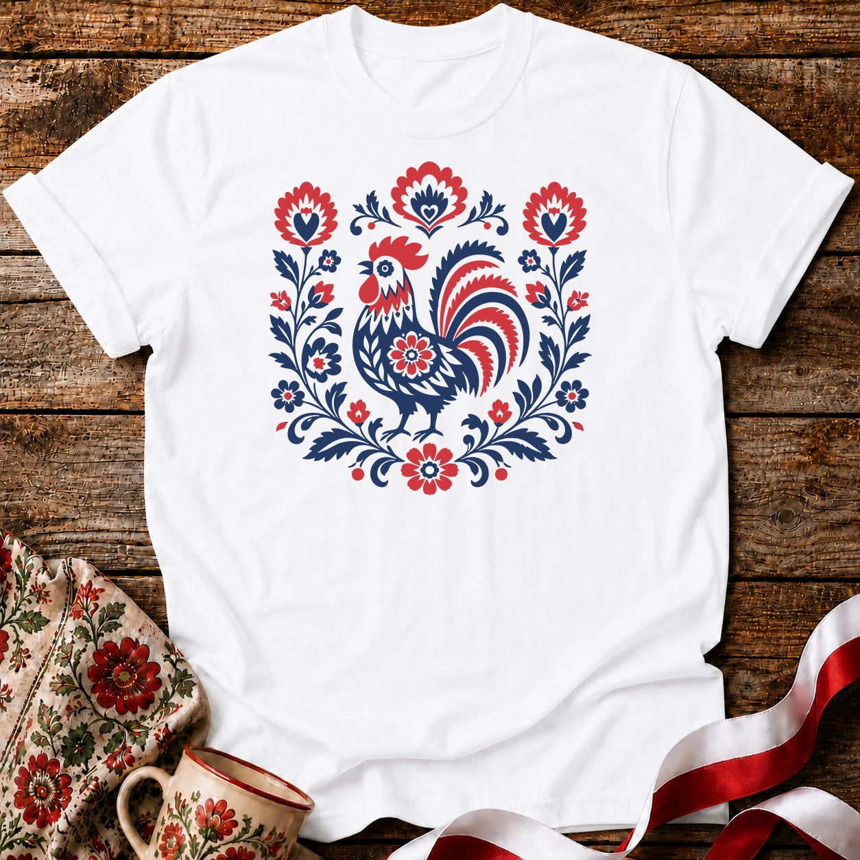 Polish Folk Rooster Unisex T-Shirt