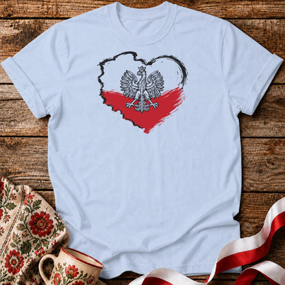 Polska Heart Map Unisex T-Shirt