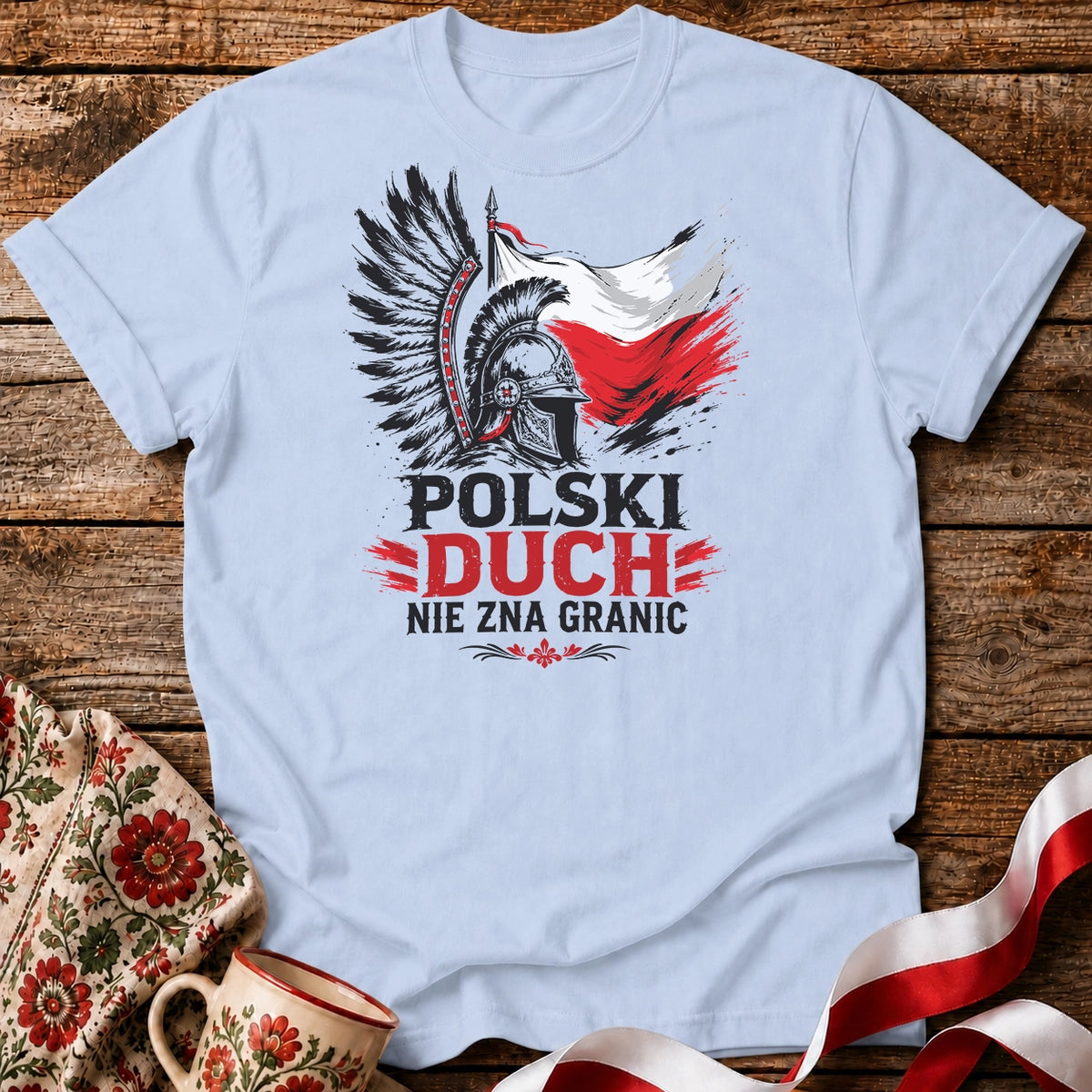 Polski Duch Nie Zna Granic Unisex T-Shirt