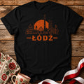 Łódź Sunset Industrial Skyline Polish City Unisex T-Shirt