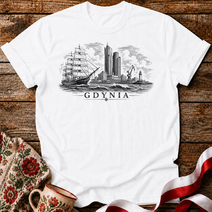Gdynia Skyline Polish City Unisex T-Shirt