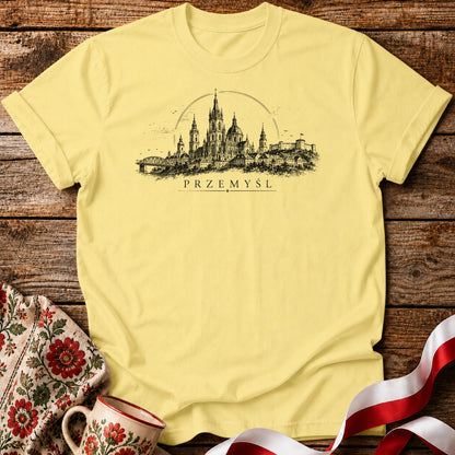 Przemyśl Sketch Skyline Polish City Unisex T-Shirt
