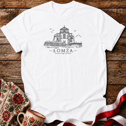 Łomża Minimal Skyline Unisex T-Shirt