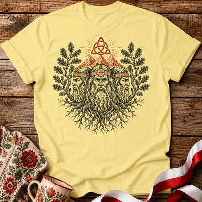 Triglav Three Roots Slavic Mythology Unisex T-Shirt