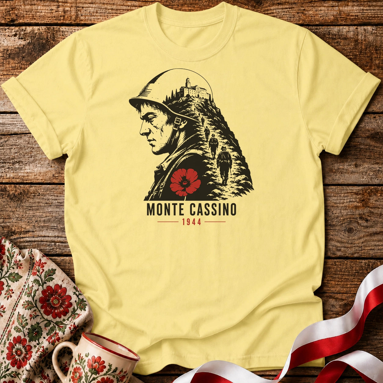 Monte Cassino Pamięć Unisex T-Shirt