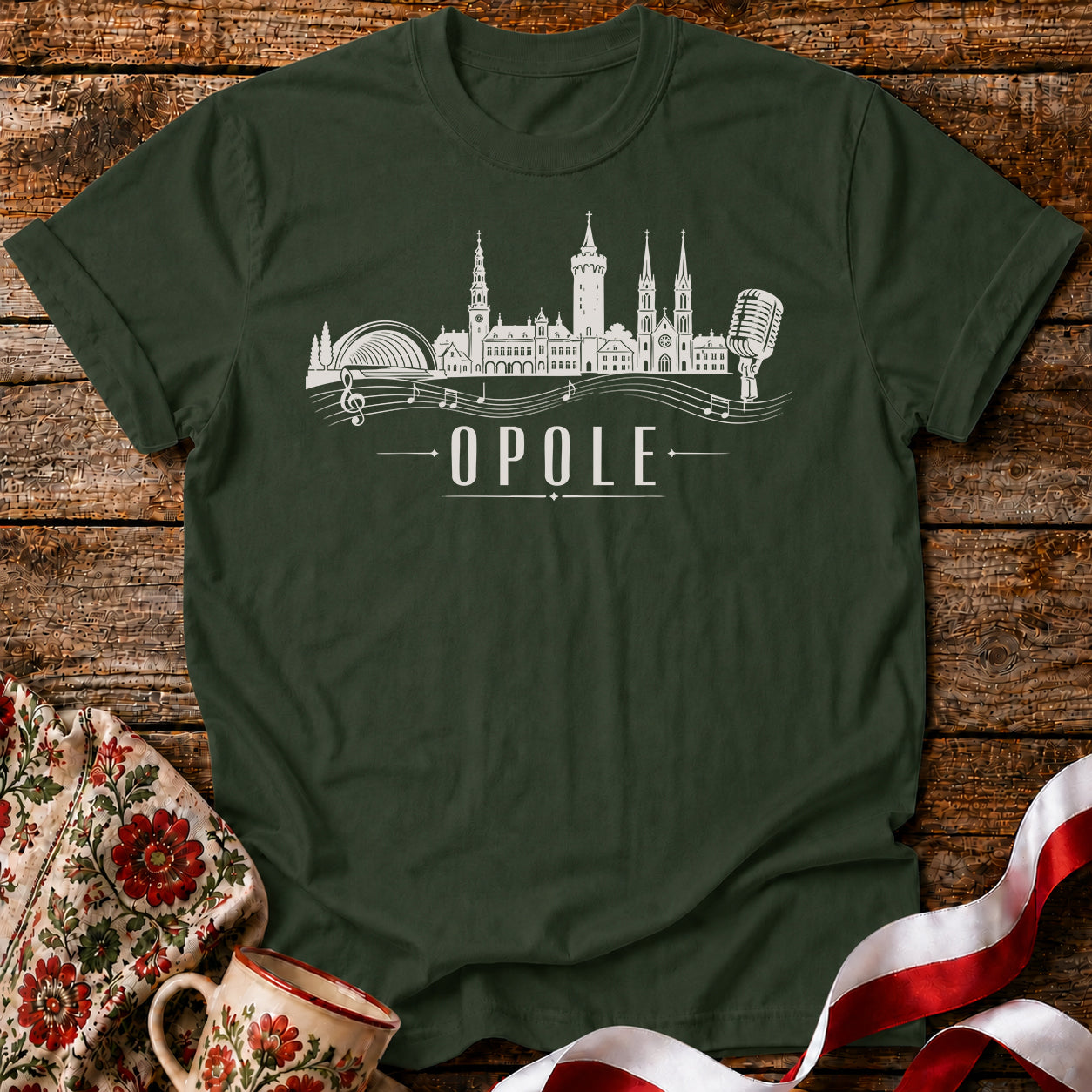Opole Music Skyline Polish City Unisex T-Shirt