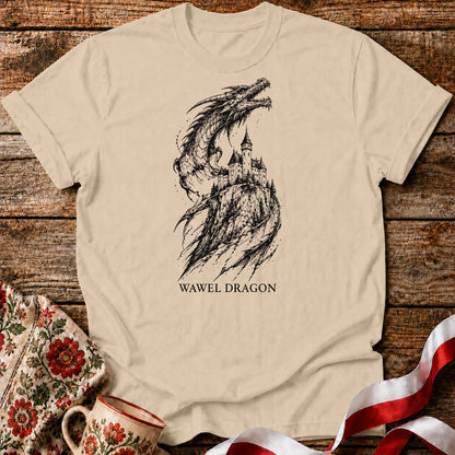 Wawel Dragon Over the Castle Unisex T-Shirt