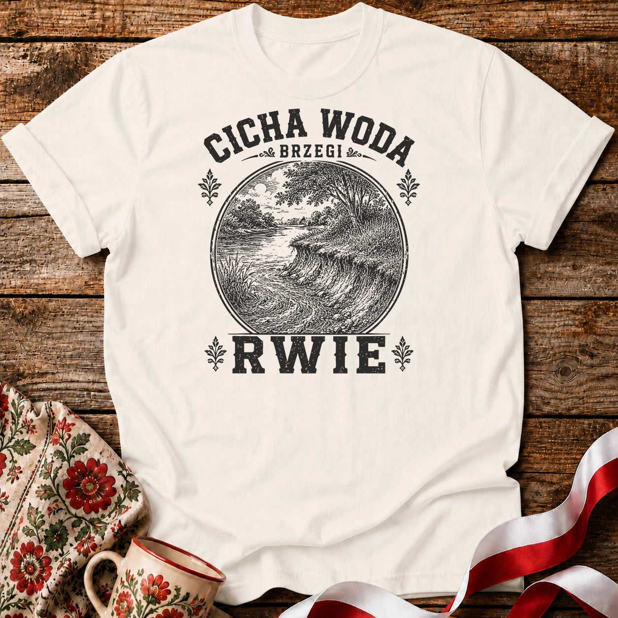 Cicha Woda Brzegi Rwie Unisex T-Shirt