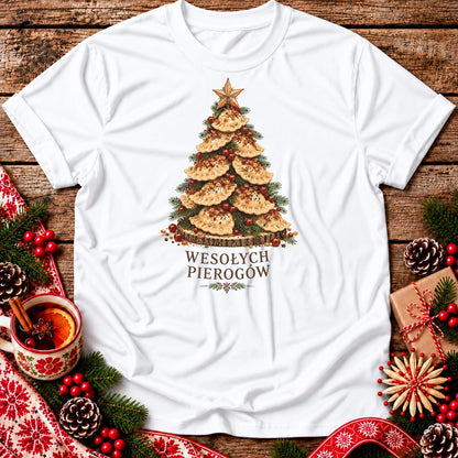 Wesołych Pierogów Christmas Tree Unisex T-Shirt