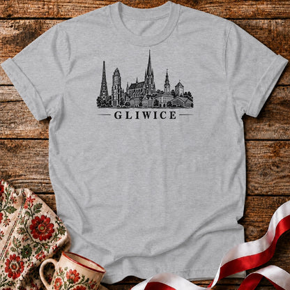 Gliwice Skyline Unisex T-Shirt