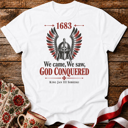 God Conquered 1683 Helmet Unisex T-Shirt