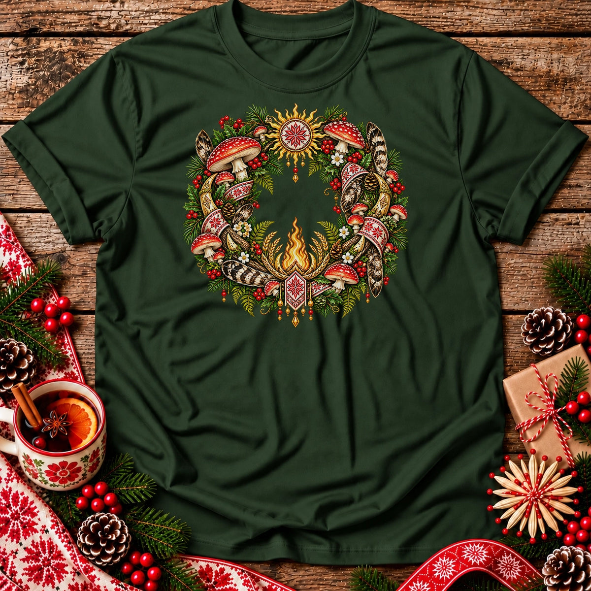 Slavic Christmas Wreath Unisex T-Shirt
