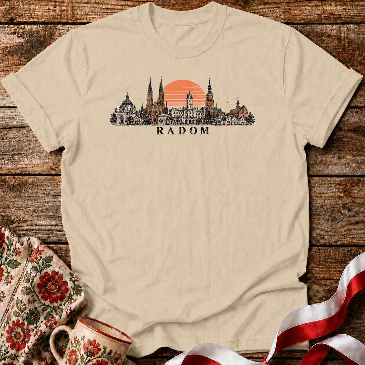 Radom Sunset Skyline Unisex T-Shirt