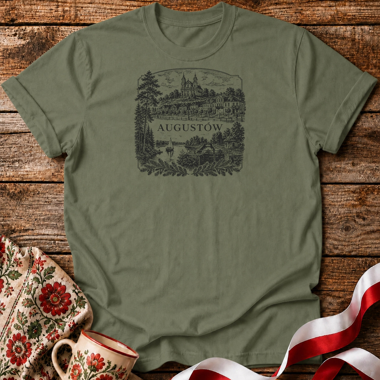 Augustów Vintage Lake Unisex T-Shirt