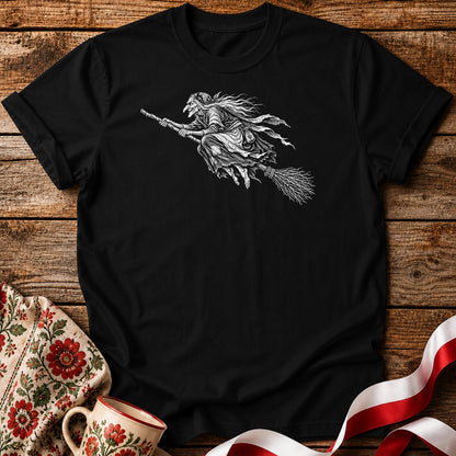 Baba Jaga Flying Broom Unisex T-Shirt