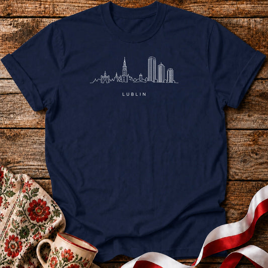 Lublin Minimal Skyline Unisex T-Shirt
