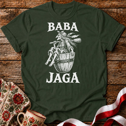 Baba Jaga Flying Mortar Unisex T-Shirt