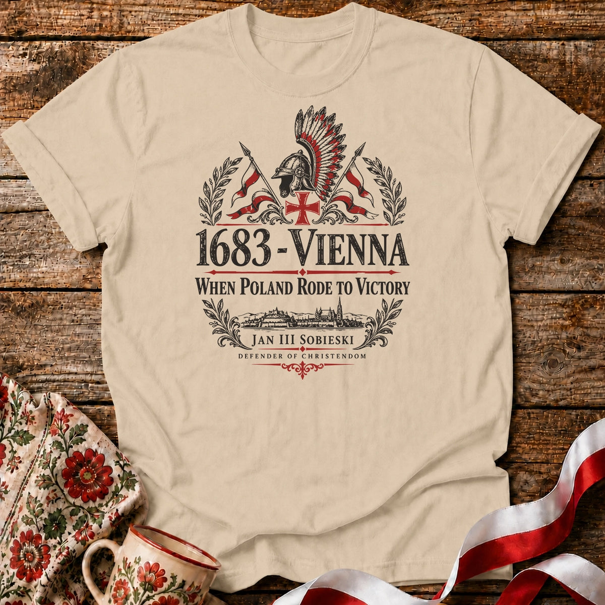 1683 Vienna Hussar Crest Unisex T-Shirt