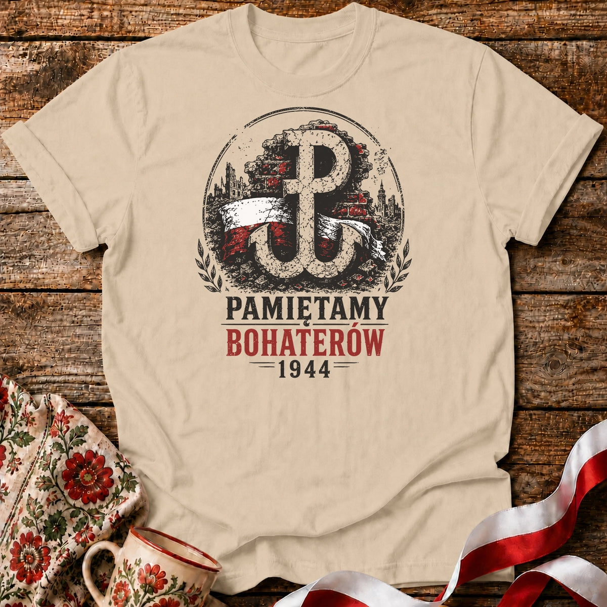 Pamiętamy Bohaterów 1944 Unisex T-Shirt
