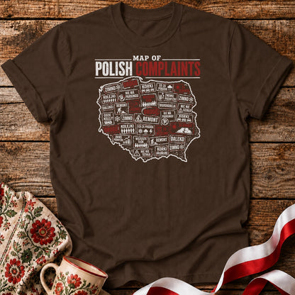 Polish Complaints Map Unisex T-Shirt