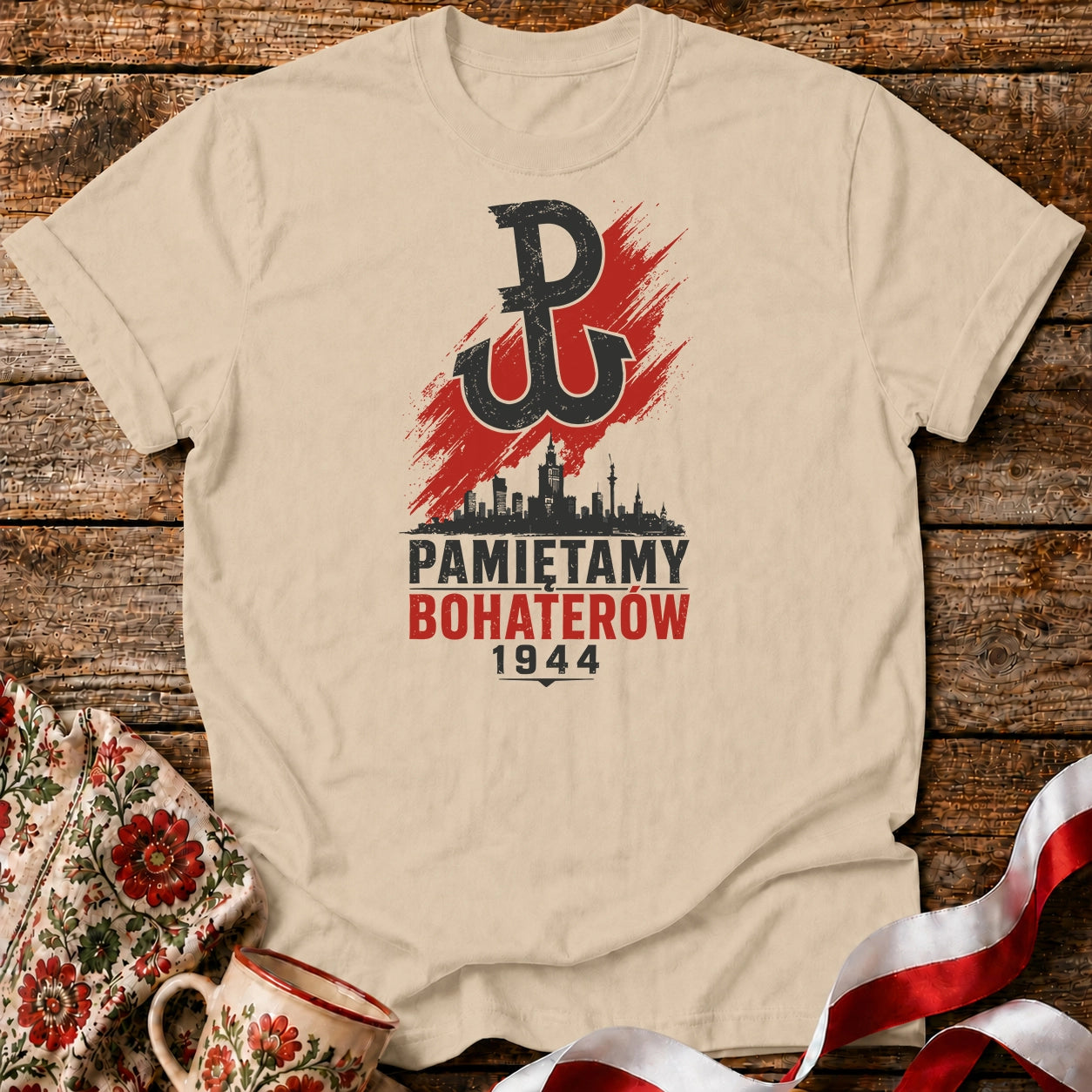 Pamiętamy Bohaterów 1944 Unisex T-Shirt