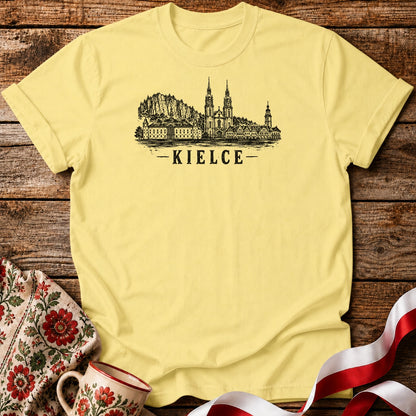 Kielce Grunge Skyline Polish City Unisex T-Shirt