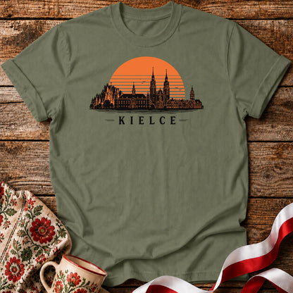 Kielce Sunset Skyline Polish City Unisex T-Shirt
