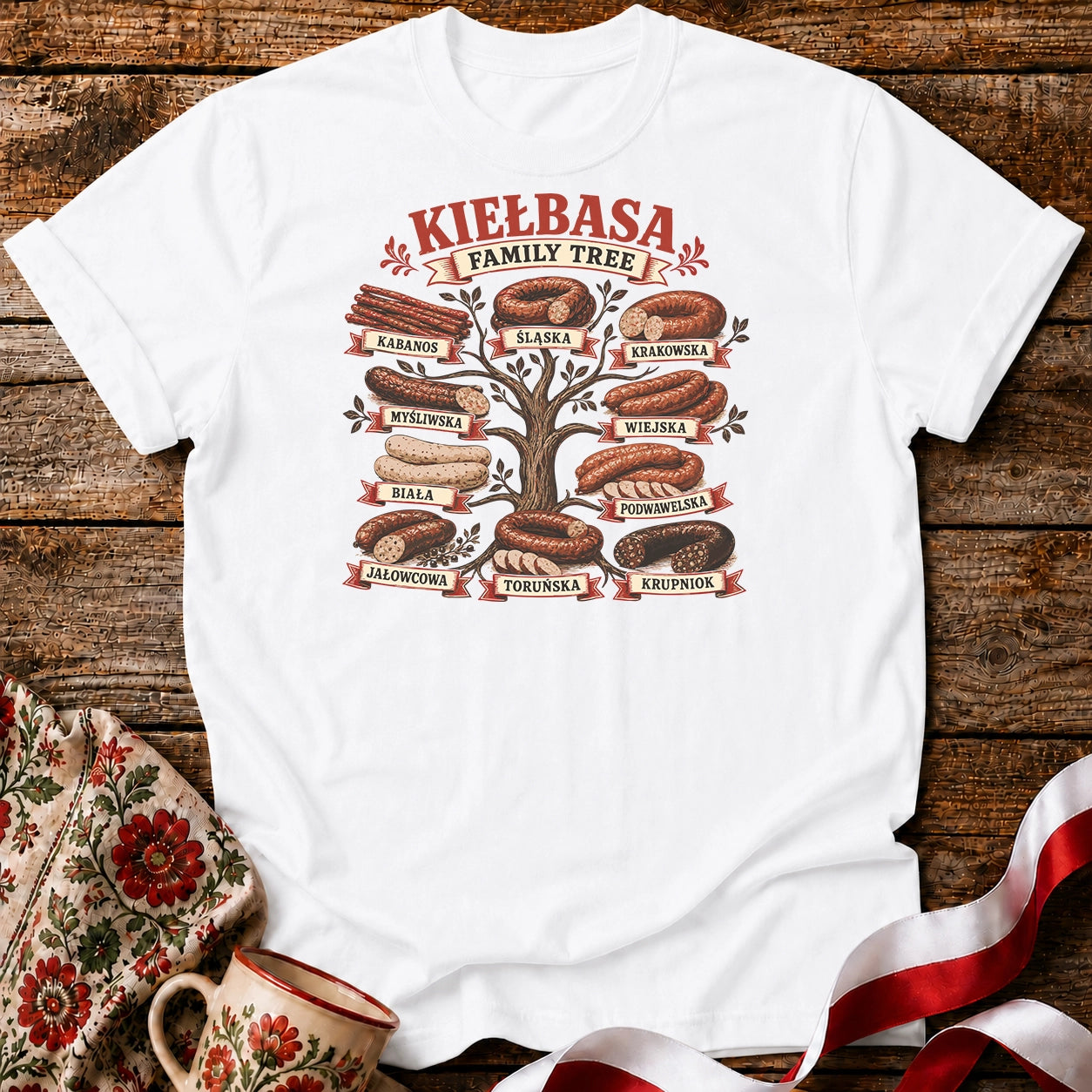 Kiełbasa Family Tree Unisex T-Shirt
