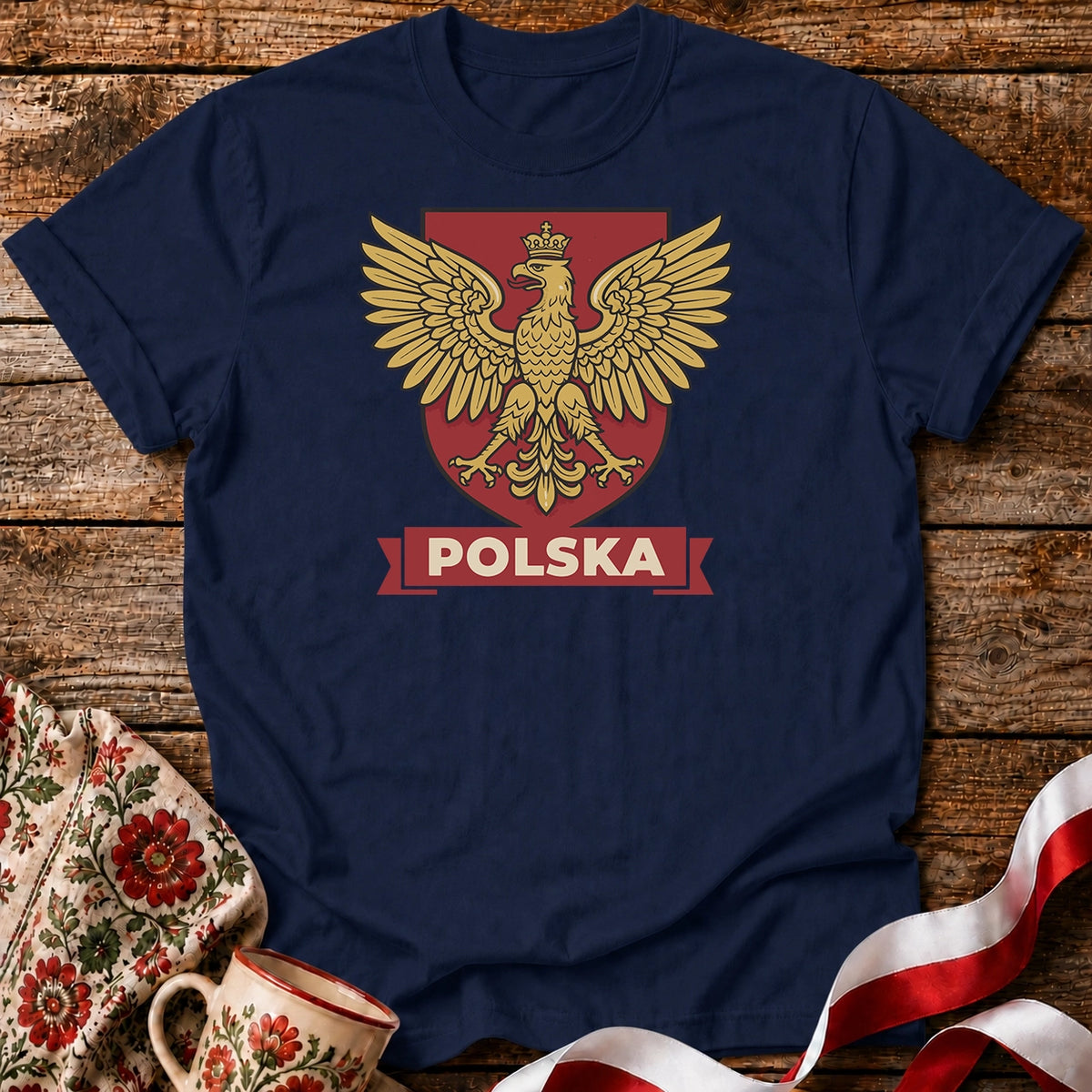 Polska Vintage Eagle Crest Unisex T-Shirt