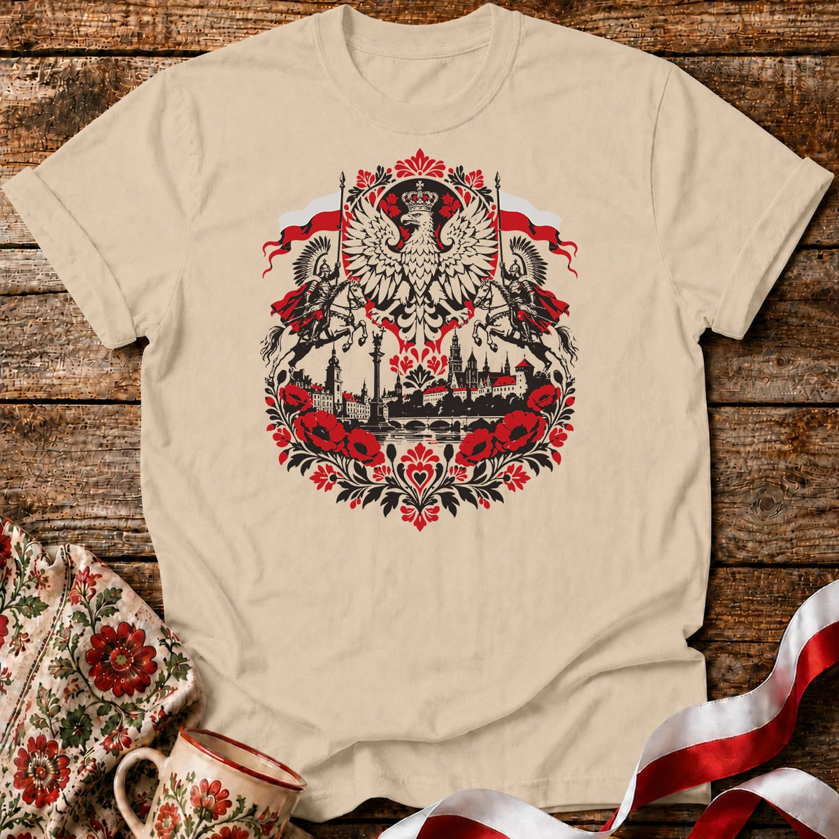 Polish Eagle and Winged Hussars Unisex T-Shirt
