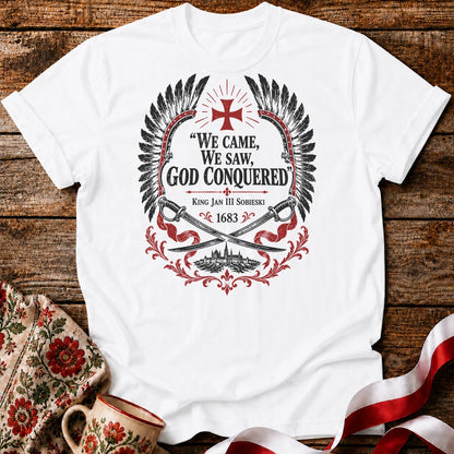 God Conquered Hussar Crest Unisex T-Shirt