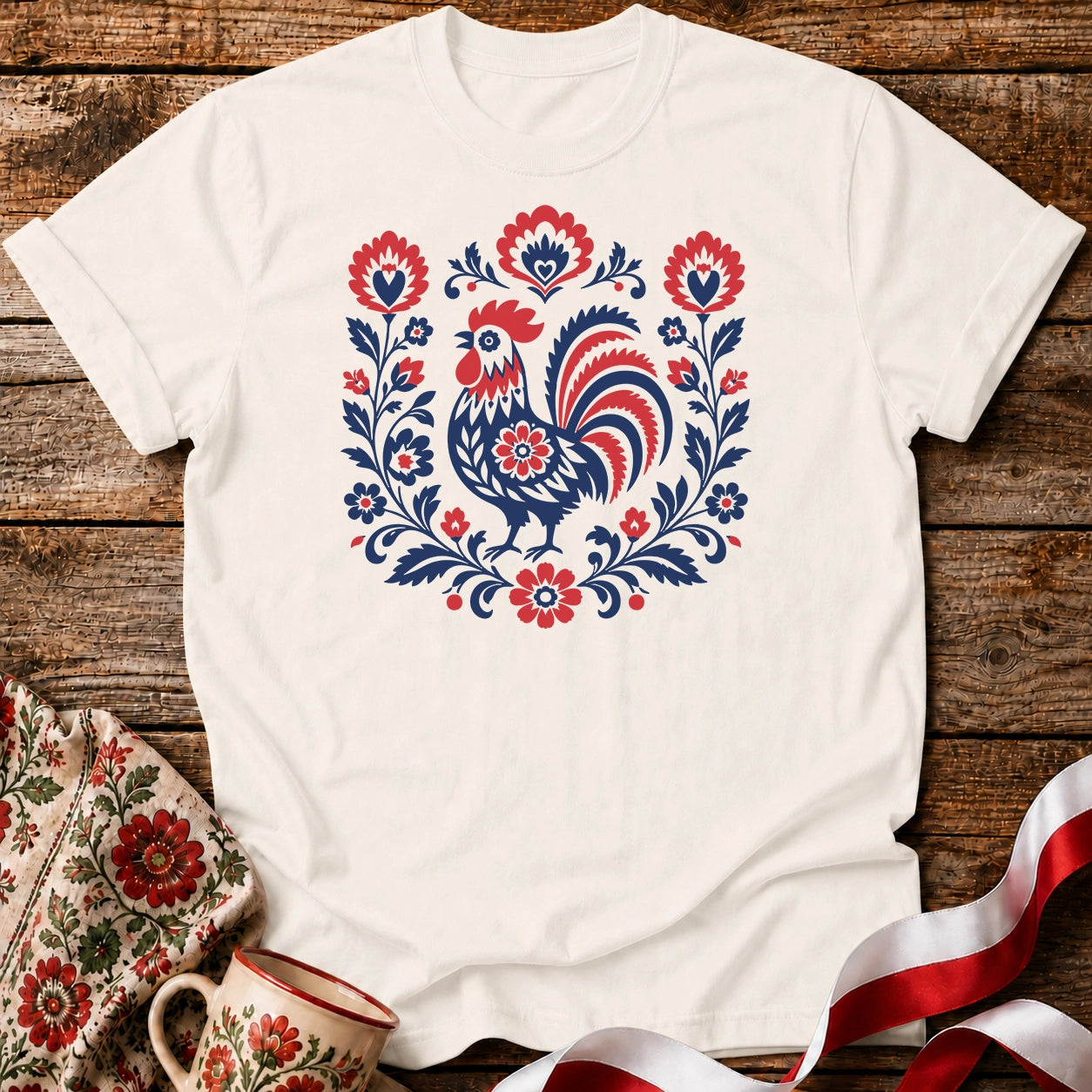 Polish Folk Rooster Unisex T-Shirt