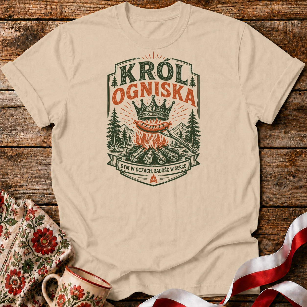 Król Ogniska Unisex T-Shirt