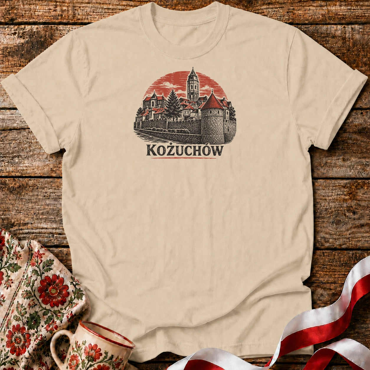 Kożuchów Sunset Skyline Unisex T-Shirt