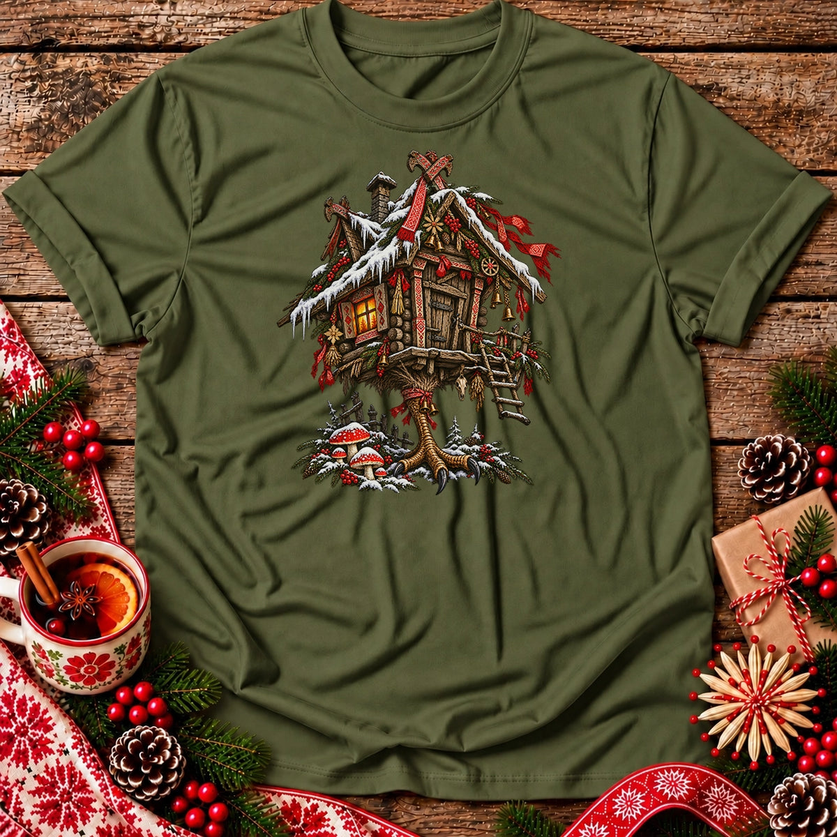 Christmas Baba Yaga Hut Unisex T-Shirt