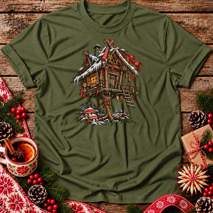 Christmas Baba Yaga Hut Unisex T-Shirt