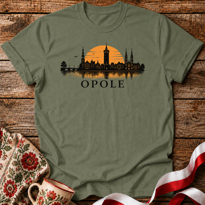Opole Sunset Skyline Polish City Unisex T-Shirt