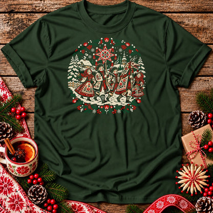 Polish Christmas Carolers with Turoń Unisex T-Shirt