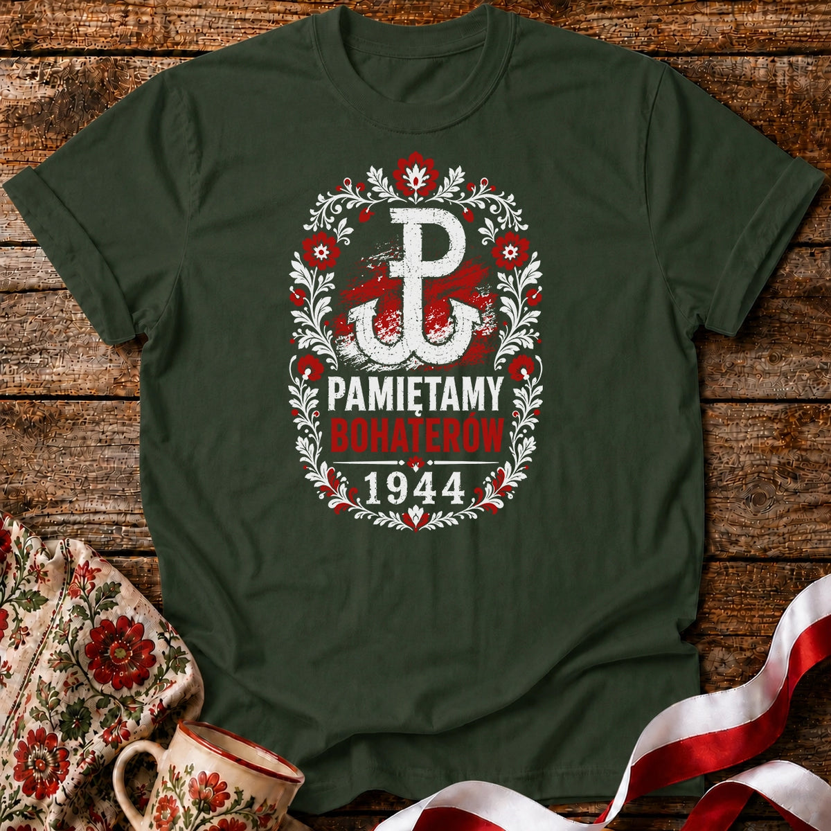 Pamiętamy Bohaterów Folk Unisex T-Shirt