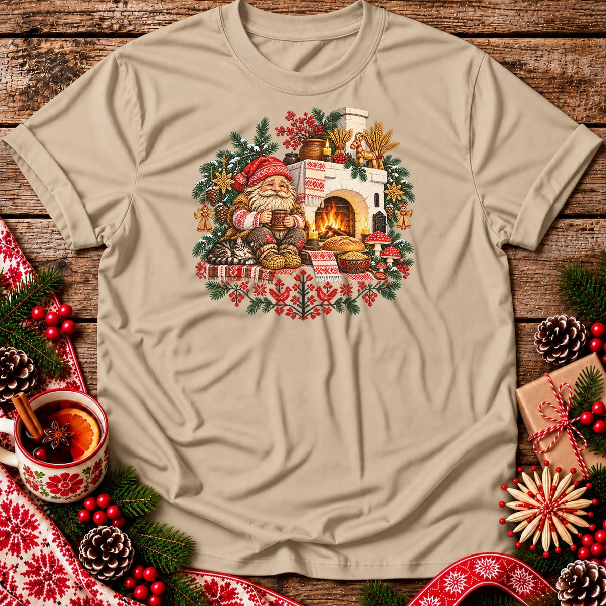 Christmas Domownik by the Hearth Unisex T-Shirt
