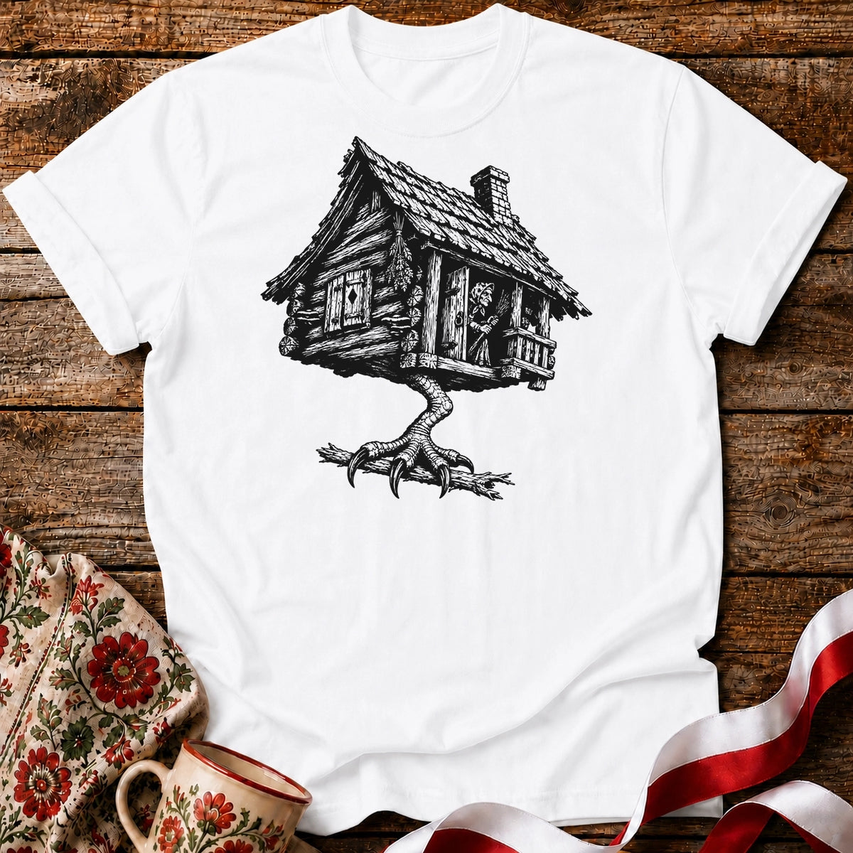Baba Jaga Walking Hut Unisex T-Shirt