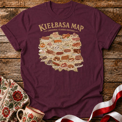 Kiełbasa Map Unisex T-Shirt