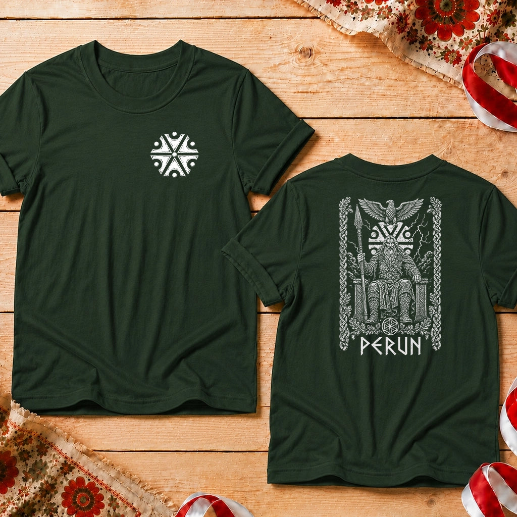 Perun Eagle Front Back Unisex T-Shirt