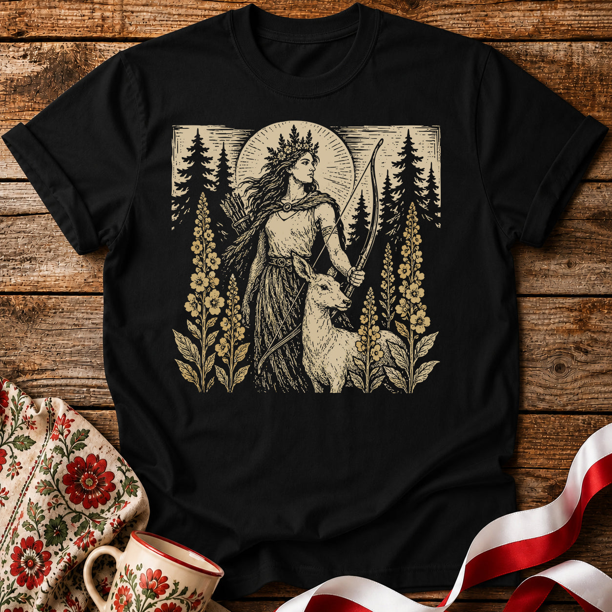 Dziewanna Forest Goddess Unisex T-Shirt