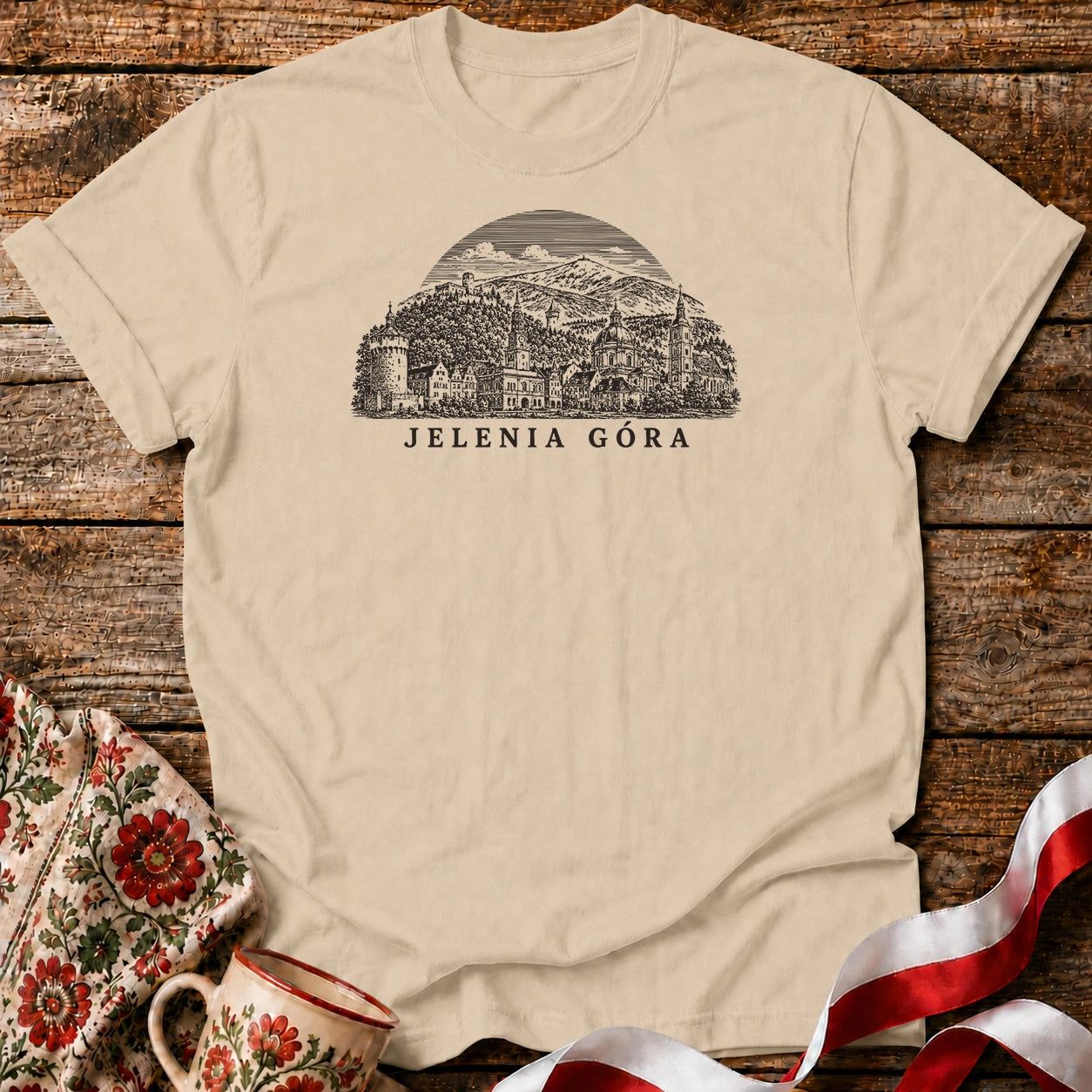 Jelenia Góra Skyline Unisex T-Shirt