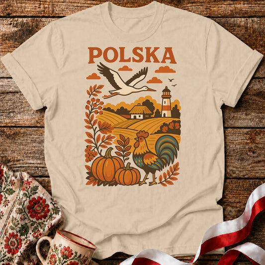 Polska Autumn Countryside Unisex T-Shirt